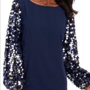 NWT Prelude elegant rhinestone bell sleeve sz M